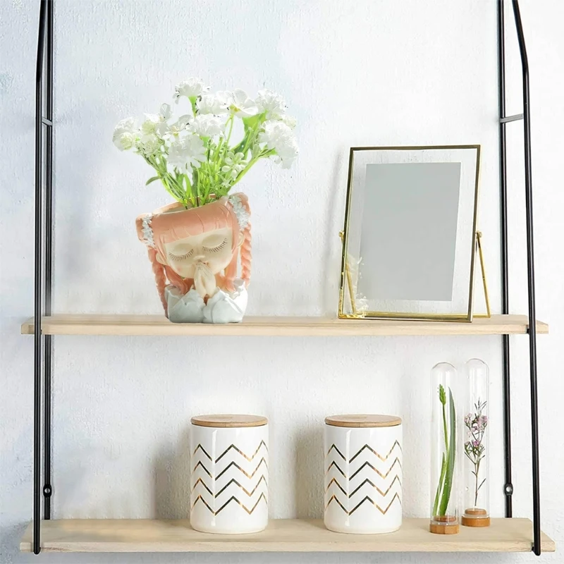 Prayer Girl Pen Holder Pot Silicone Mold Epoxy Resin Mold Table Ornament Mold