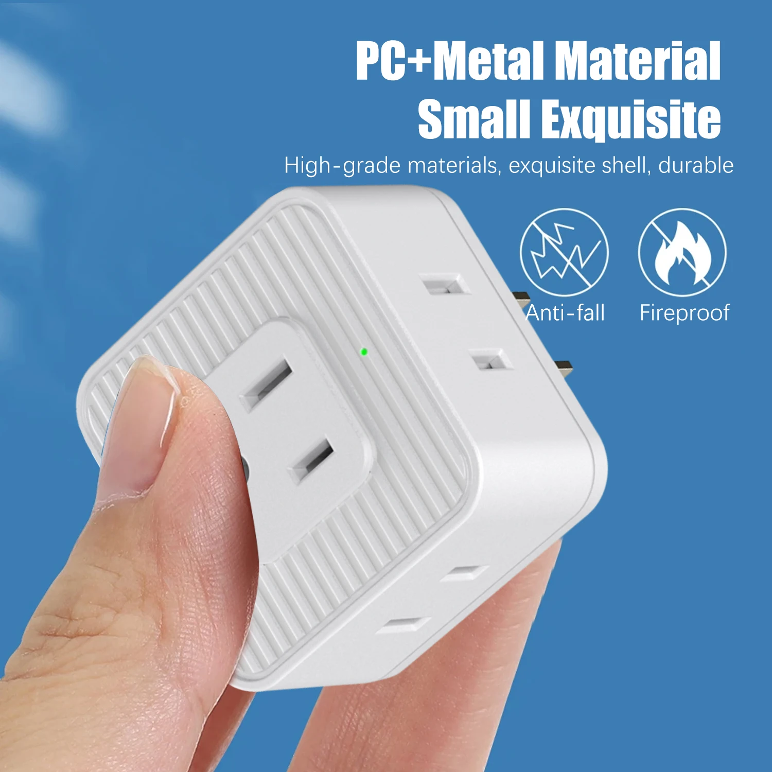 5 in 1 Multi Plug Outlets Extender US Plugs Small Electrical Socket Outlet Splitter Wall Outlet Expander Adapters Travel Home
