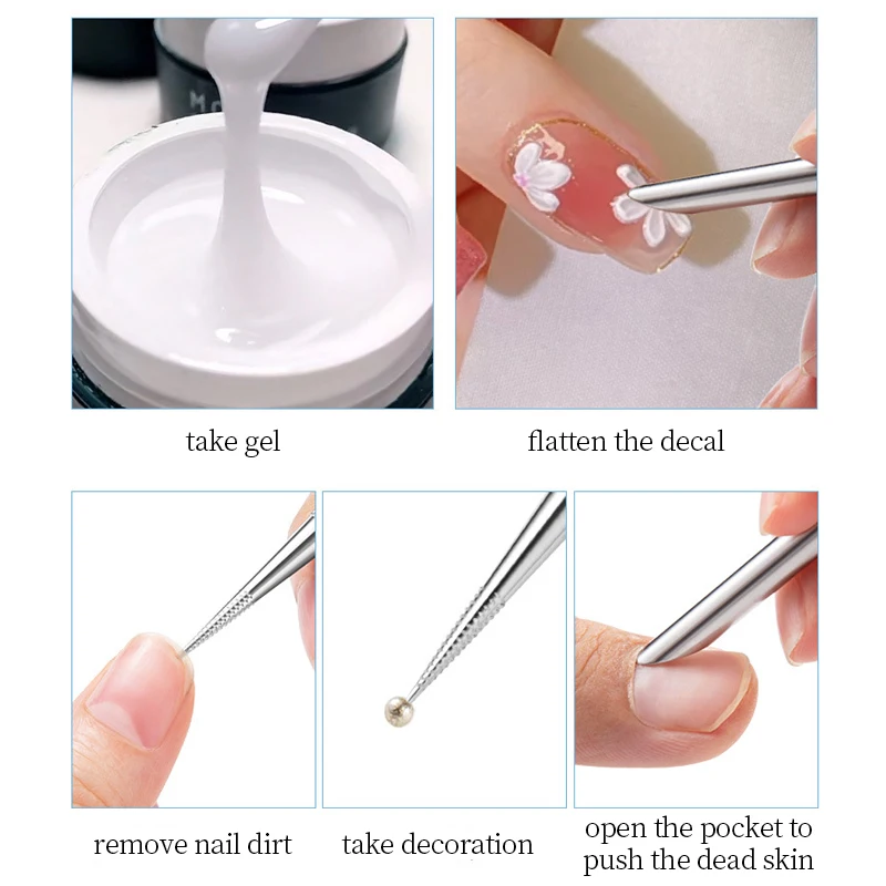 Double-ended Stainless Steel Cuticle Pusher Dead Skin Push Remover Pedicure Manicure Nail Art Cleaner Care Tool Professional nail care kit,manicure tools,manicure pedicure kit,manicure set,nail art pusher,nail manicure tools,manicure pedicure tools,cuticle pusher,dead skin remover