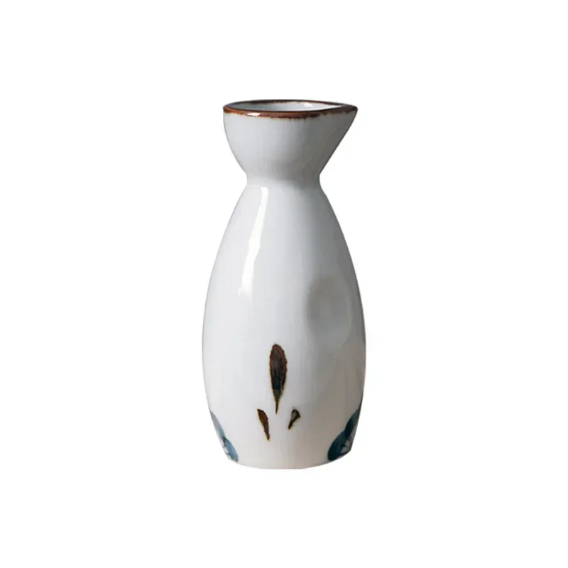 Japanese Sake Set Creative Ceramic Wine Home Insulation Wine Glass Ceramic One Pot Four Cup Sake White Pot Barware Set