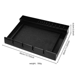 Professional Barber Clipper & Tool Organizer Tray with Anti - Slip Base (Black)