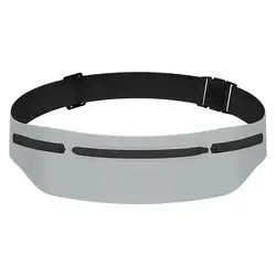 Enhanced Waterproof Running Waist Pack - Adjustable Sports Belt & Phone Holder (Grey)