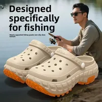 Men's 2025 New Thick Bottom Sports Sandals Outdoor Wear Anti-slip Wear-resistant Beach Slippers Summer Hole Hole Shoes