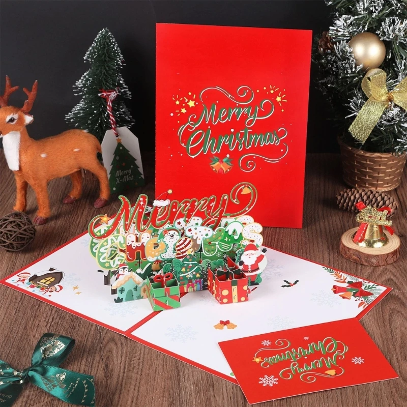 Greeting cards Festive 3D Christmas Cards Handcrafted with Birth of Jesus on Holy Night Paper Card for Home, Office, and Church Decor
