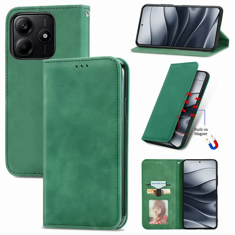 Luxury Leather Wallet Flip Cover for Xiaomi Redmi Note - Smooth and Stylish Protection