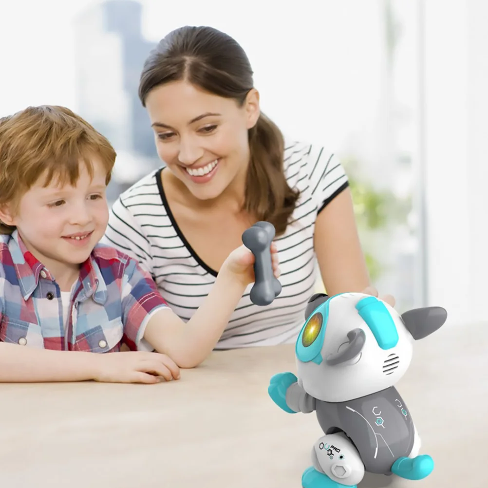 Robot Dog Toy Walking Educational Children’s Toys Kid Voice Control Abs Electric DIY 3