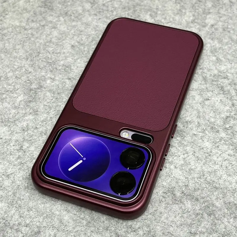 Premium Retro PU Leather Phone Case with Enhanced Camera Protection