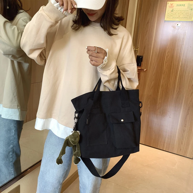 Bags 2023 Trend Multifunction Design Fashion Large Capacity Handbags Female Totes Shoulder Canvas Bag for Women