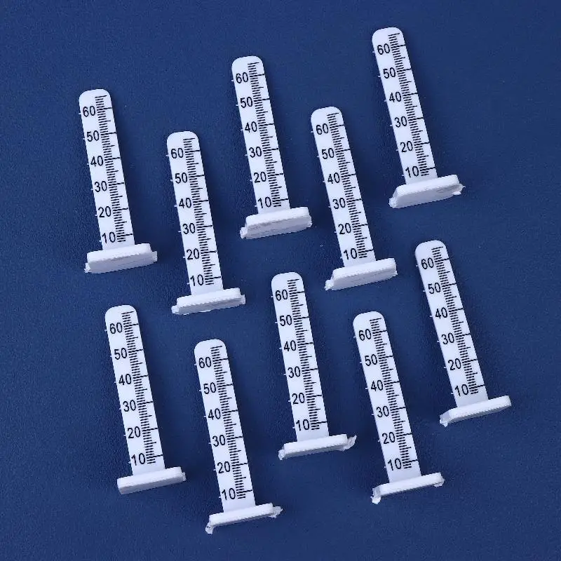 10개 60mm 높이 레벨 스케일 시멘트 측정용 바닥 레벨 페그, 셀프 레벨링 핀