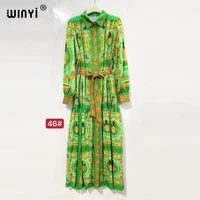 WINYI gros robes musulmanes pour femme robe maxi imprimé fleuri caftan abaya dubaï luxe été bohème robe de soirée 6