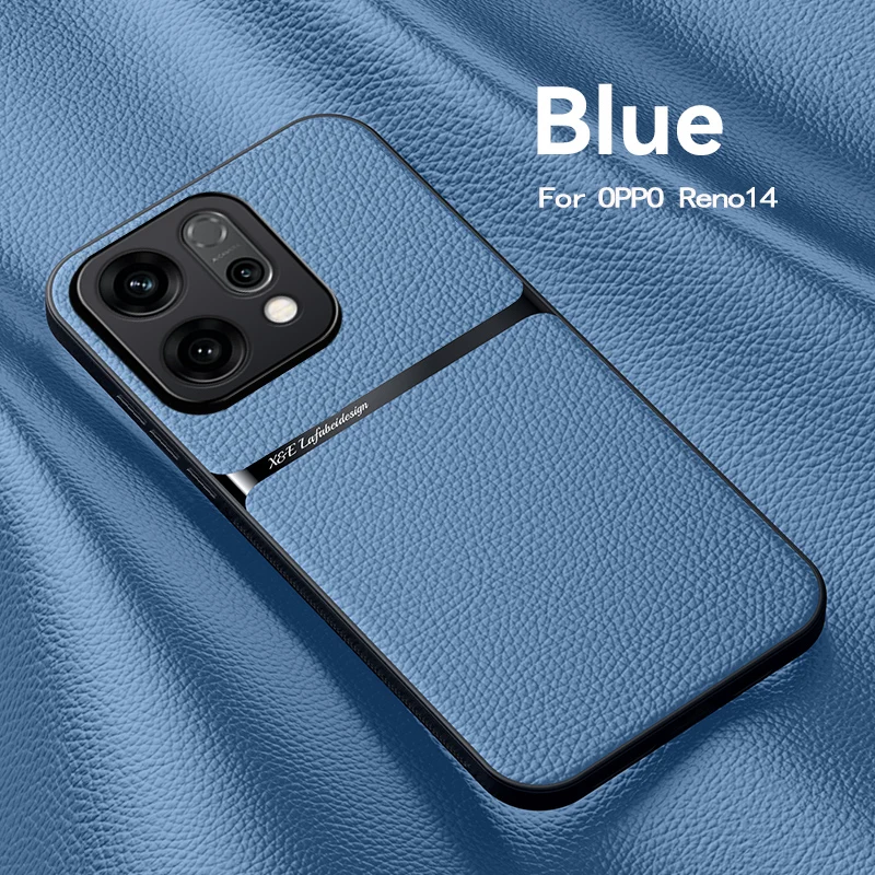 Ultra-Thin Drop-Proof Phone Case with Magnetic PU Leather & TPU Edge and Camera Protection