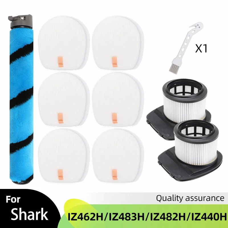 Vacuum cleaner accessories Replacement HEPA Filter For For Shark IZ462H IZ483H IZ482H IZ440H IZ441HBRN Vertex XHF161H Vacuum Cleaner Filters Rolling Brush