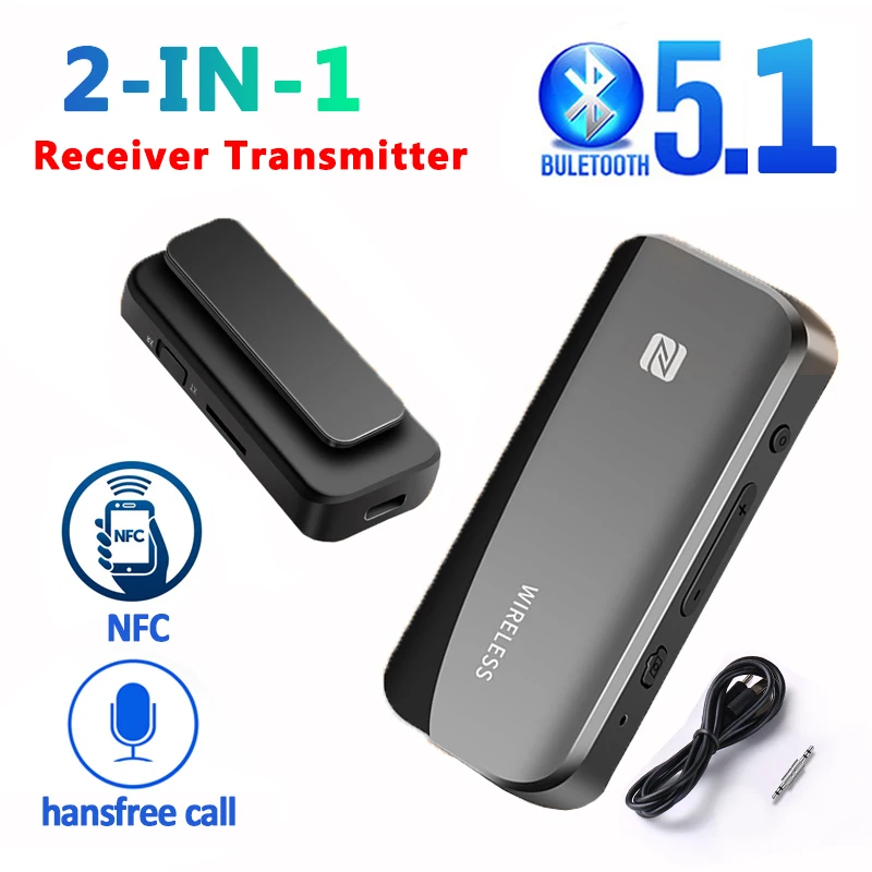 BluetoothV51AudioReceiverTransmitterNFCSteroWirelessAdapter3
