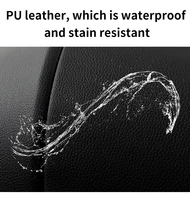 Poussette de luxe 3-en-1 en cuir PU imperméable pour nouveau-né avec siège auto, poussette portable, landau de voyage pliable 3