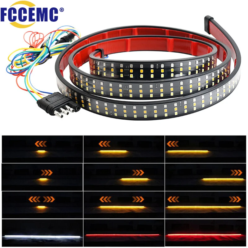 12v 48/60 Inch Car Brake Turn Signal Light Led Warning Lamp Strip For Pickup Truck Rear Tail