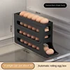 Refrigerator Egg Storage Box, 4 Tier Rolling Egg Holder Dispenser, Kitchen Automatic Scrolling Egg Holder Kitchen 1