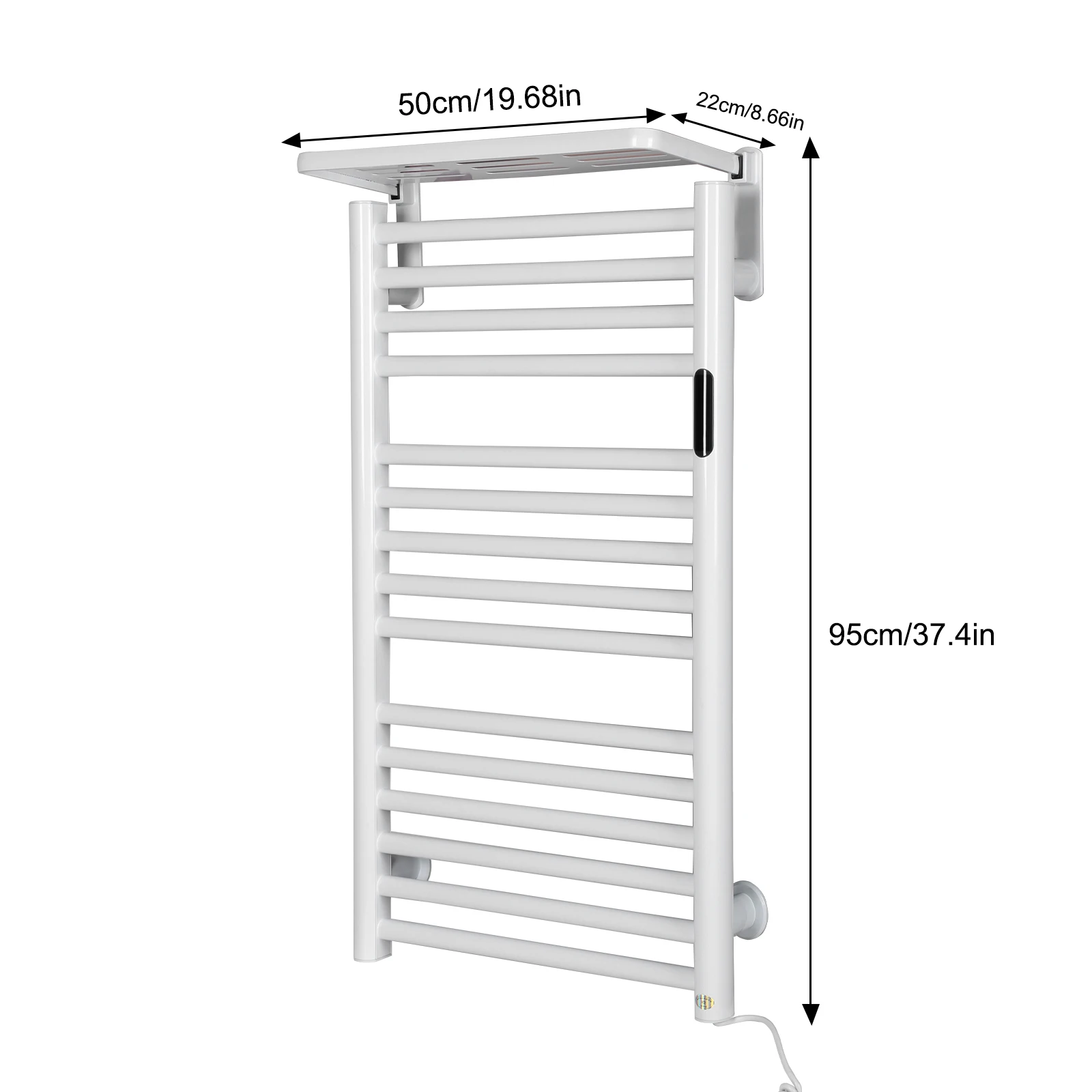 15 Bars Towel Warmer Racks with Timer & Temperature Control Home Towel Radiator IP56 Waterproof for Family Swimming Pool Salon