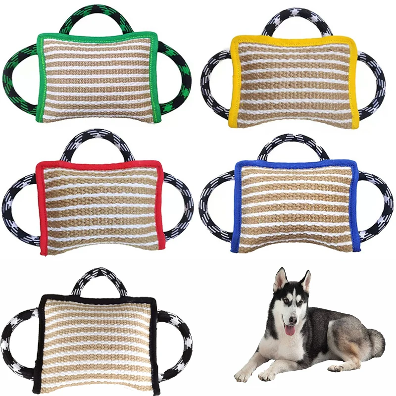 TrainingDogBitePillowSturdyBiteResistantPounceLinenPillow