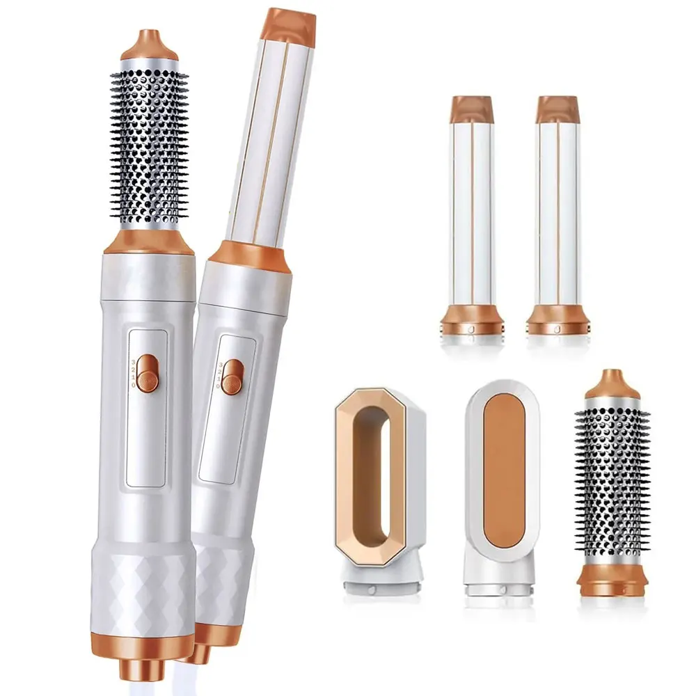 

Hair Blower Brush 5 In 1 Hair Dryer Comb Professional Hair Heating Brush Electric Blow Dryer Hairbrush Hot Air Curling Iron Wand