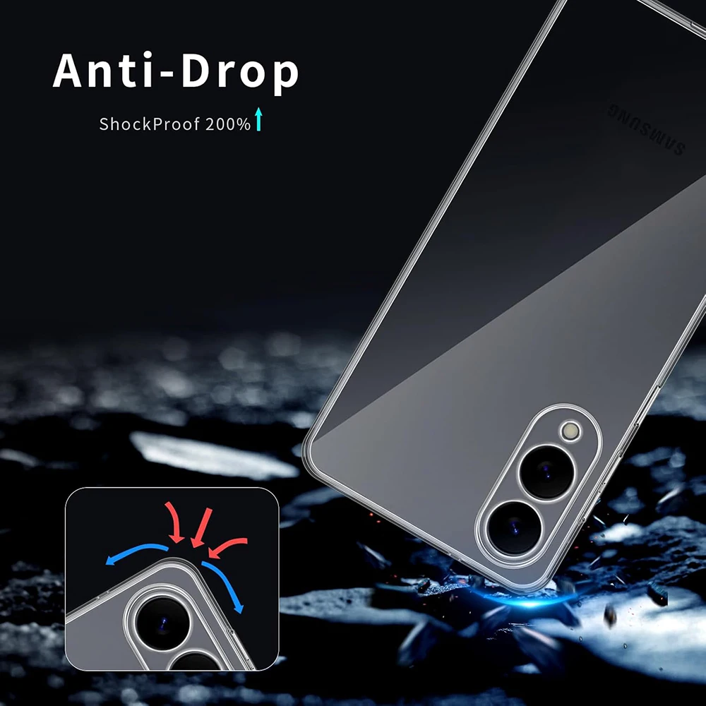 Ultra Thin Shockproof Clear Silicone Soft Case - Transparent Back Cover