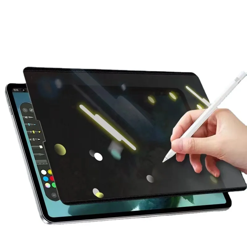 For iPad 10.2 Pro 11 12.9 M1 M2 Magnetic Privacy Screen Protector Air  2/3/4/5 10th 10.9 10.5 Anti-peep Filter Paper Drawing Film - AliExpress