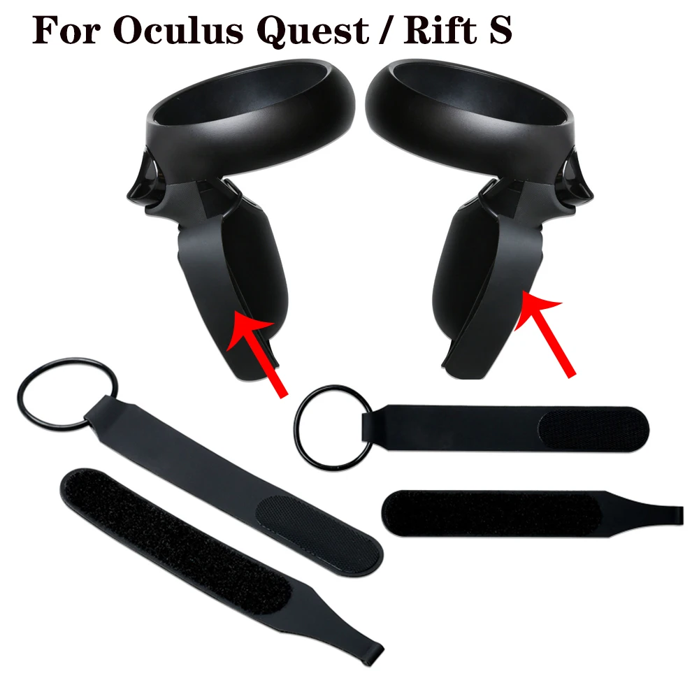 Per Oculus Rift S Cinturino Fisso Touch Controller Grip Regolabile Knuckle Imbracatura Da Polso Per Oculus Quest Fascia Antiscivolo Accessori Vr