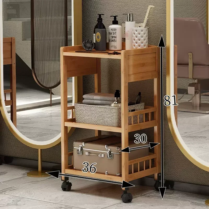Carrello portautensili per barbiere specializzato Carrello per parrucchiere Carrello per salone di bellezza Organizzatore efficiente per riporre attrezzature professionali - immagine 5