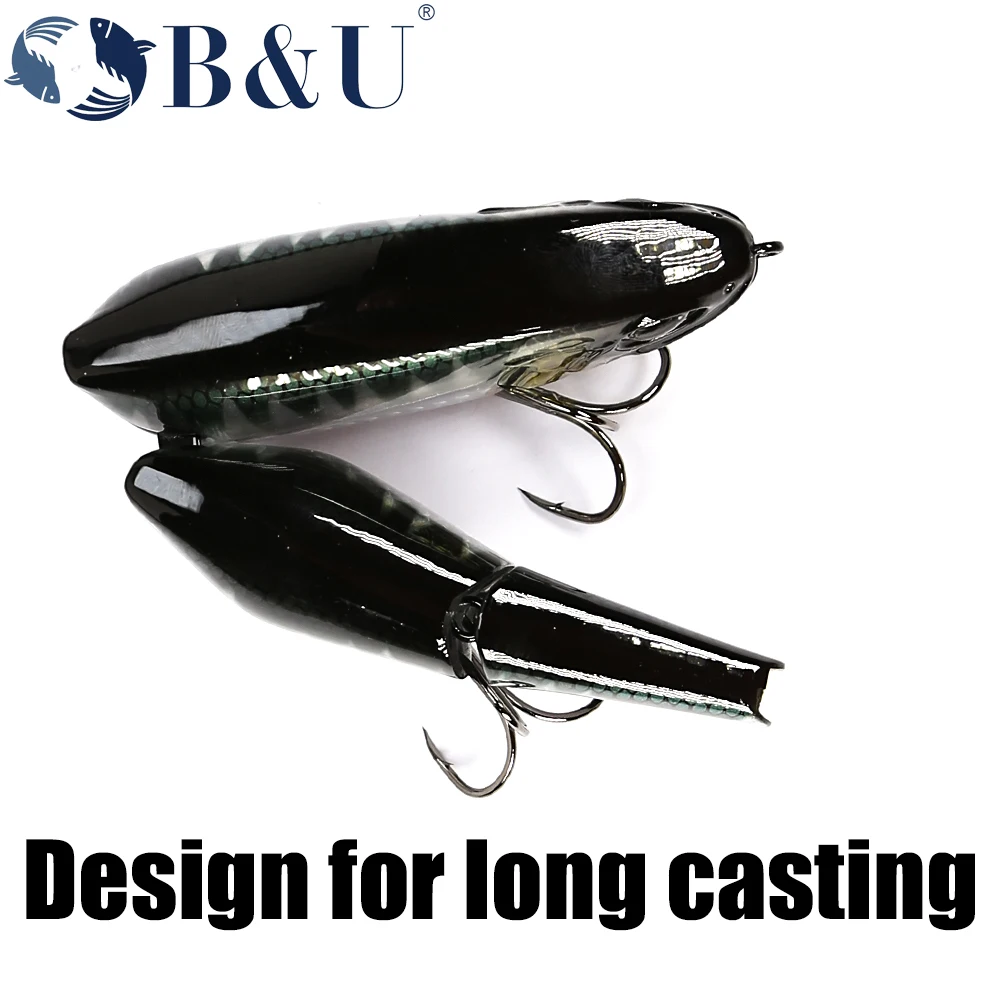 B&U 190F 1.8oz Floating Fishing Lures Triple joint body Glide Swimbaits  Hard Baits Wobblers For Bass Pike