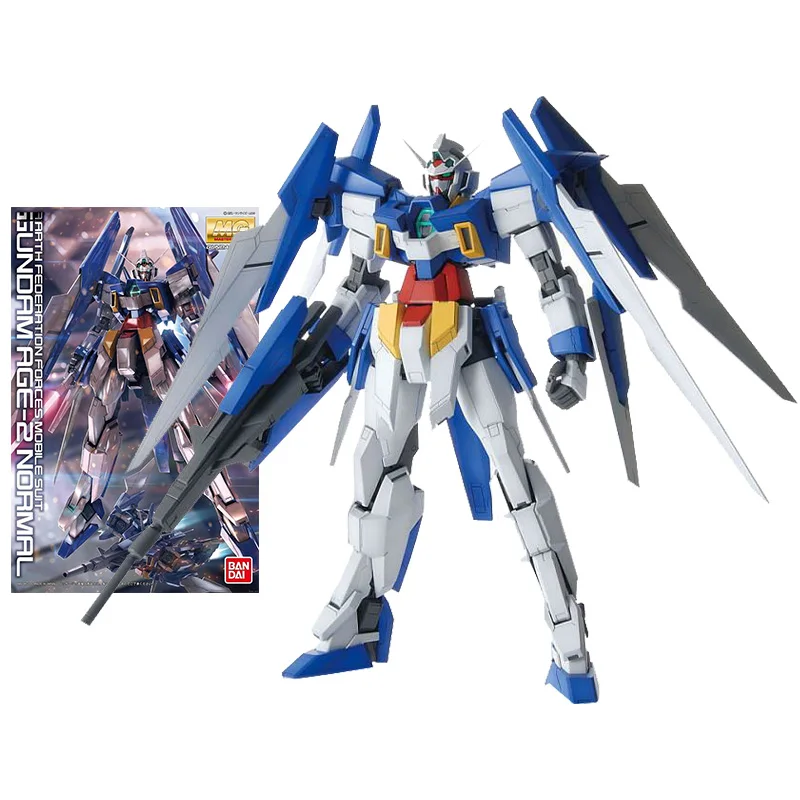 

Bandai Gundam Model Kit Anime Figure MG 1/100 Gundam AGE-2 Normal Action Figure Toys For Kids Gift Collectible Model Ornaments
