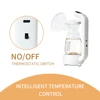 Electric Breast Pump for Breastfeeding 45℃ Constant Temperature Warming Milk Low Noise with 180ml Milk Bottle LED Screen 4