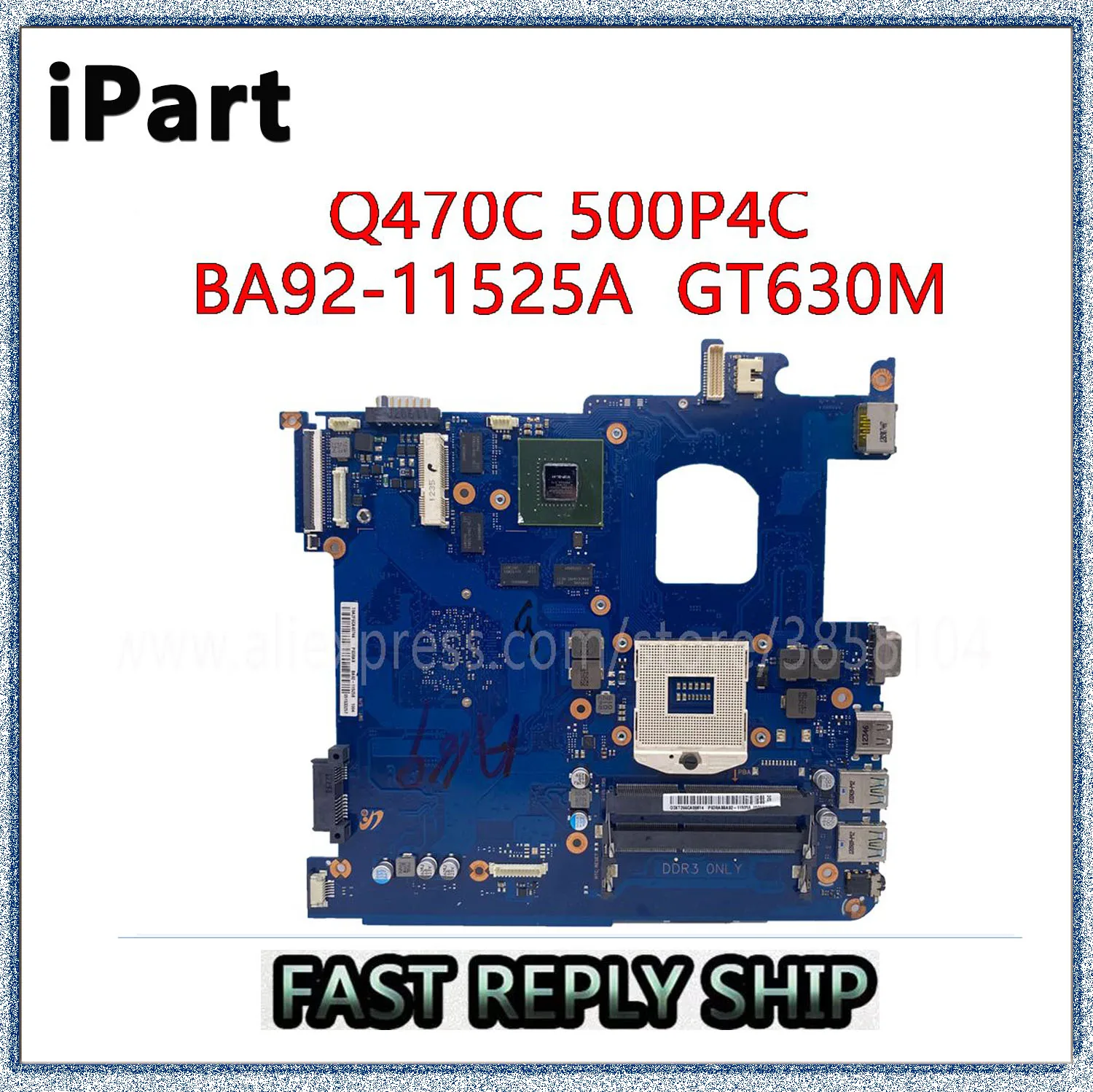 

Для SAMSUNG Q470C 500P4C материнская плата для ноутбука с GT630M 2 Гб памяти