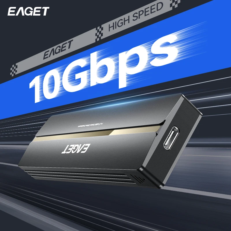 Eaget M2 SSD 케이스 NVME SATA 듀얼 프로토콜 M.2-USB C타입 3.1 SSD 어댑터, NVME PCIE NGFF SATA SSD 디스크용 외장 SSD 케이스