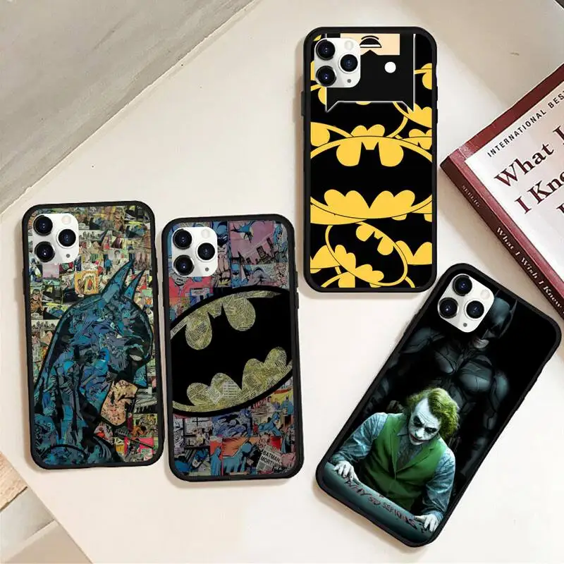 Резиновый чехол для телефона с изображением Бэтмена Брюса Уэйна iphone 12 11 Pro Max Mini XS 8