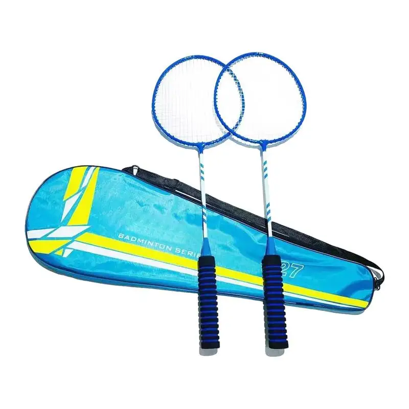 Badminton Racket Badminton Racquets Replacement Set Lightweight Anti-Slip Sturdy Badminton Backyard Games For Outdoor Garden