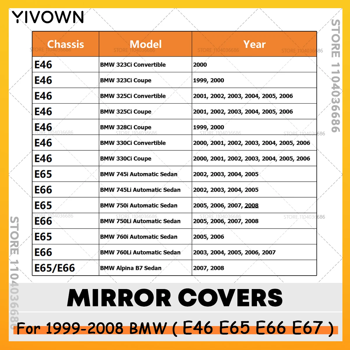 1999-2008 BMW E65 E66 E67 E46 쿠페 E46 Cabrio 1 쌍 자동차 백미러 커버 트림 캡 51167074235 51167074236