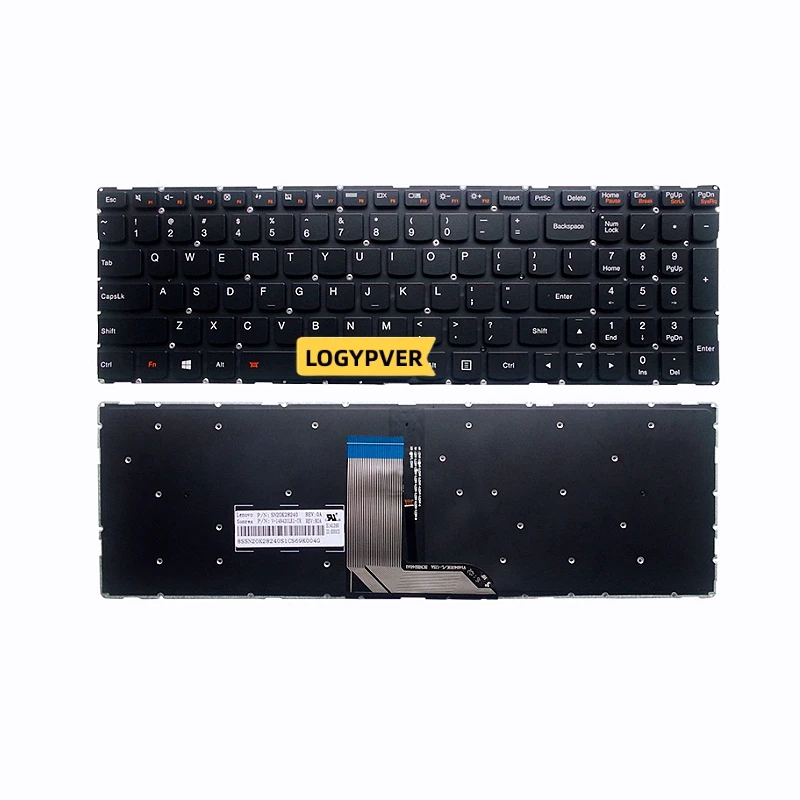 Lenovo IdeaPad 700-15 700-15ISK 700-17ISK 700S-15IKB 700-17 1570 1580 Serisi Laptop Klavye ABD İngilizcesi Arkadan Aydınlatmalı