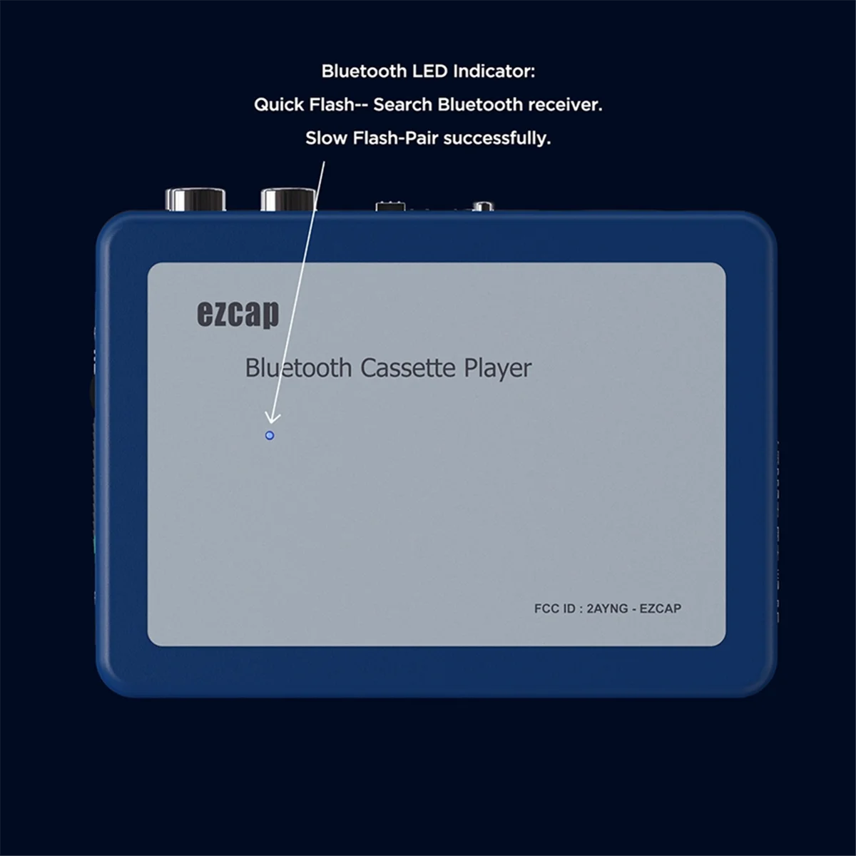 

Ezcap портативный Bluetooth кассетный плеер, кассета, передатчик, проигрыватель, ленточный проигрыватель, преобразователь в MP3 конвертер
