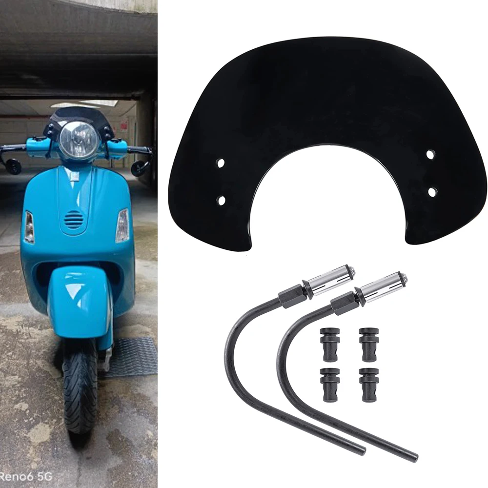 Parabrezza Moto Per Vespa Granturismo 200 L Gran Turismo 200L Parabrezza Scooter Flyscreen Protezione Staffa Schermo Vento
