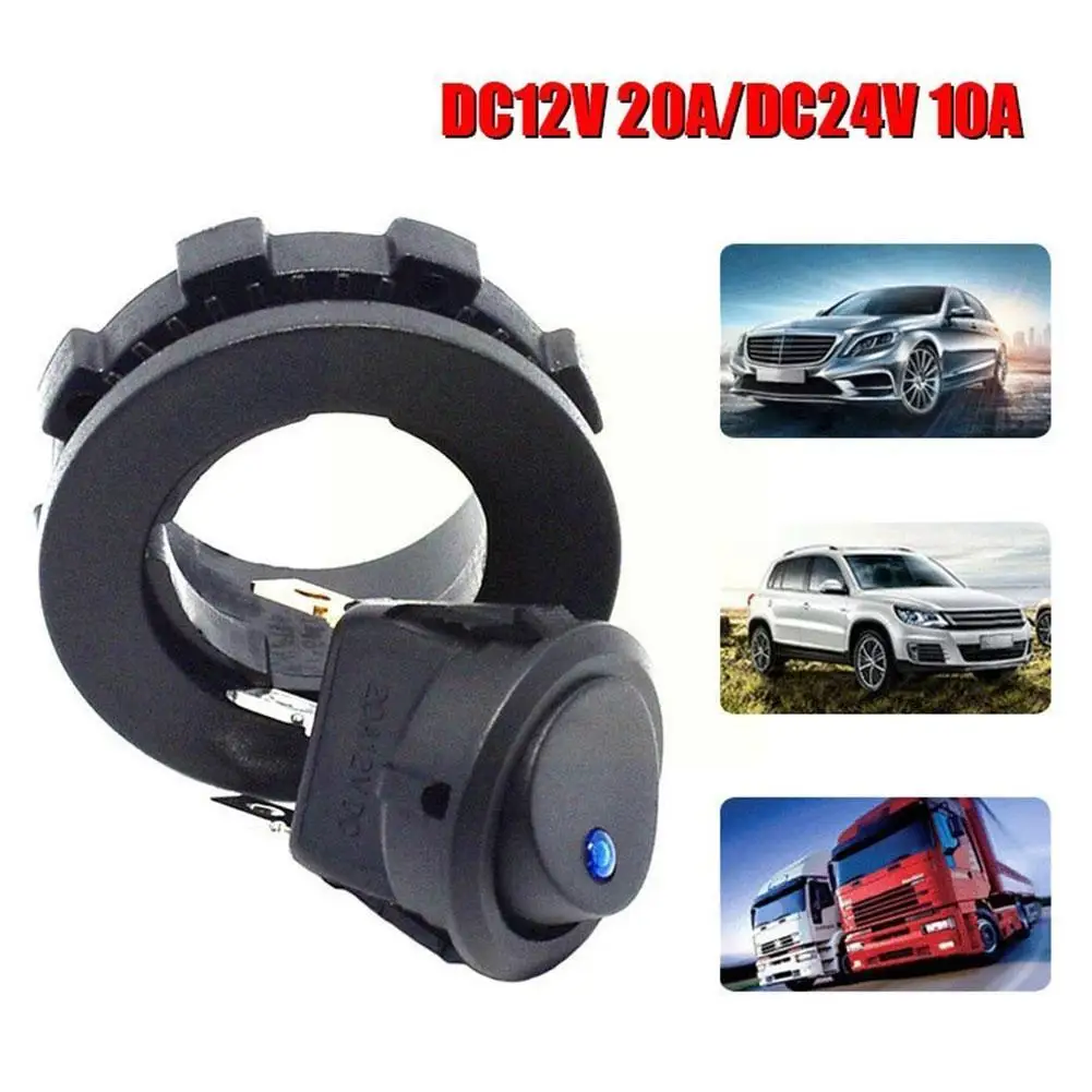   LED ġ ڵ Ʈ Ʈ Ŀ SPST ġ,   Ʈ 3 Ȧ  On-Off 20A 12V O E4E3
