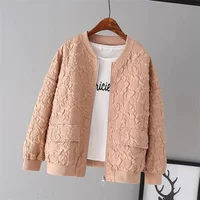 Solid Color Ladies Short Baseball Jacket 2023 New Korean Spring Casual White Jacket Top Female Cardigan Zipper Jackets Fashion 2