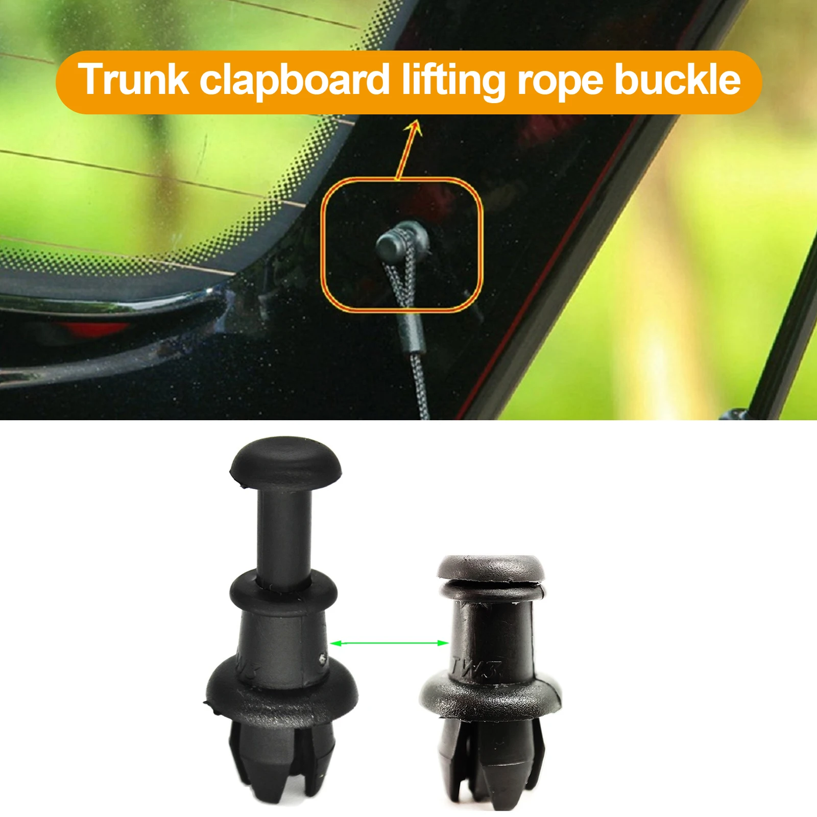 2PC Trunk Lanyard Fixing Clip Parcel Shelf String Clips Holder Pivot