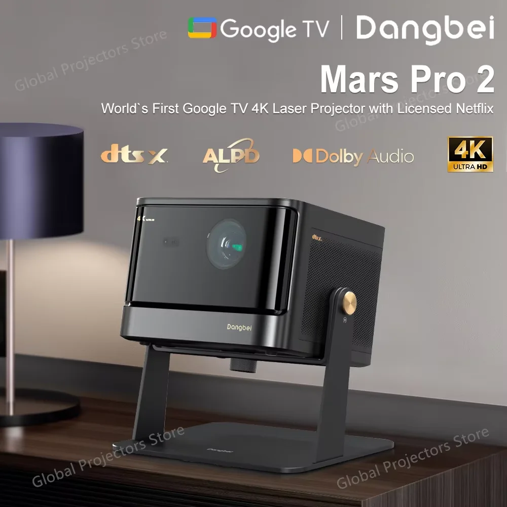 Dangbei Mars Pro 2 4K Laser Projector 2450 ISO Lumen Global Version Beamer 3D Android Home Cinema Proyector For Home Theater