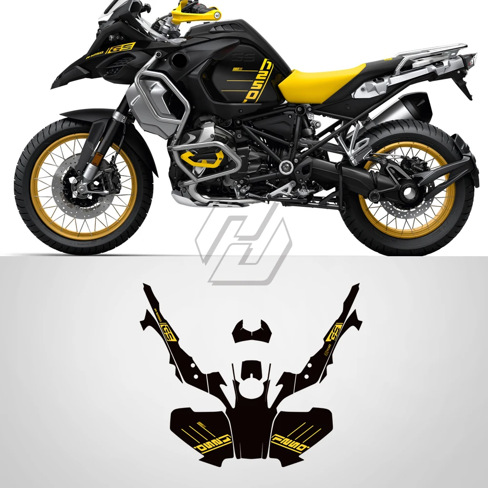 R1250GS Motorcycle Full Graphic 40 Year GS Decals decoration Body Fairing Sticker Kit For BMW R1200GS R1250GS Adventure 2014-22