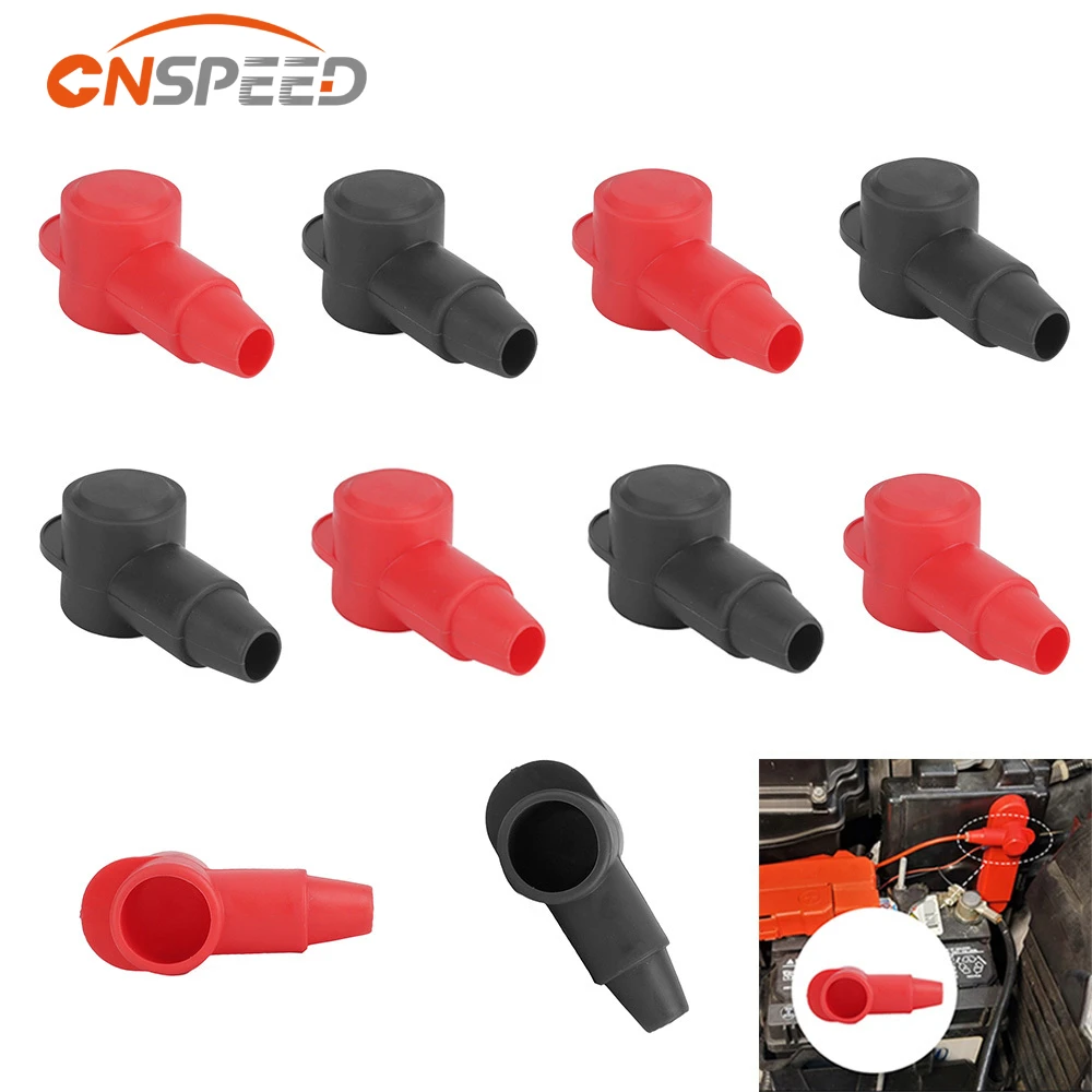 10Pcs Silicone Terminal Covers Car Battery Pile Head Protective Caps