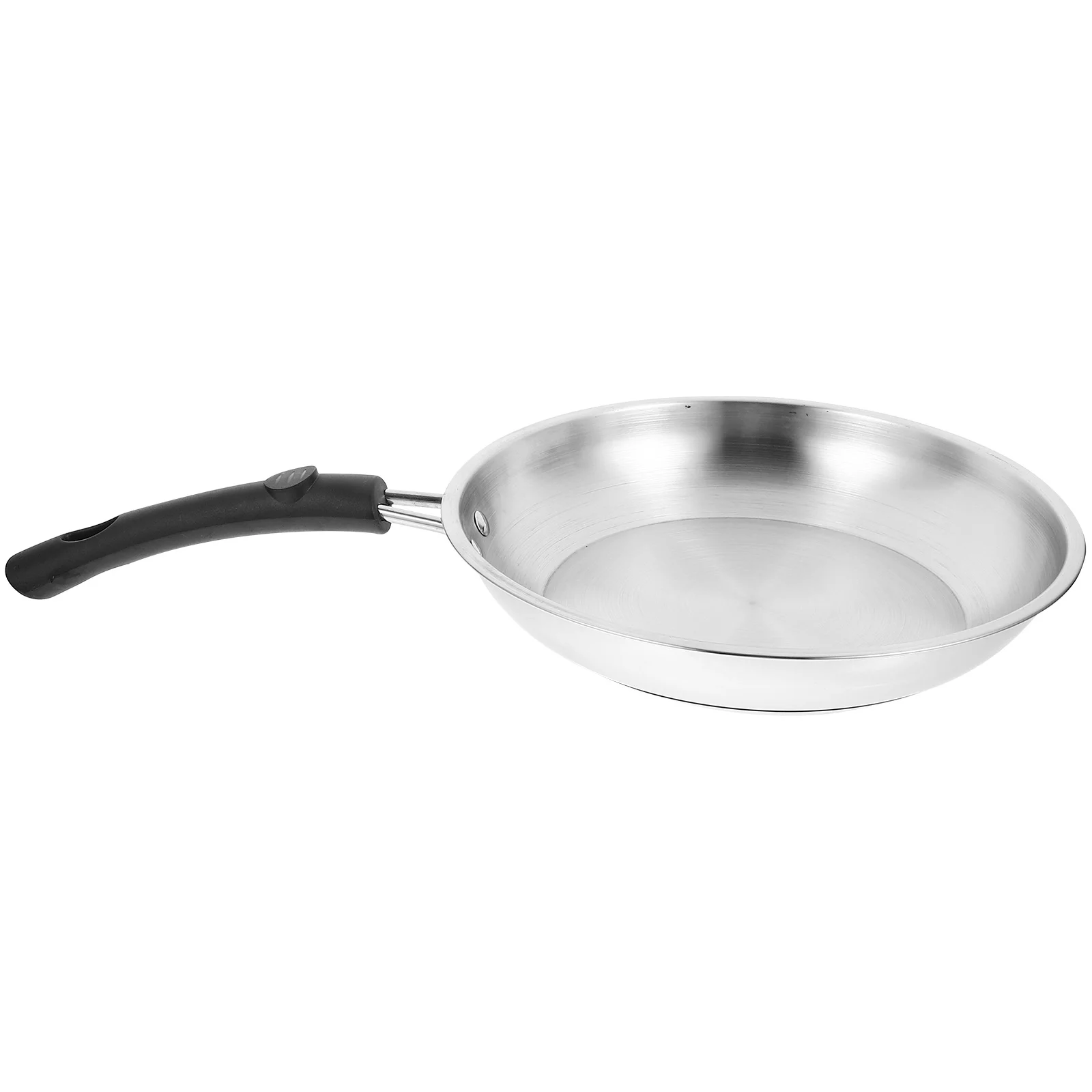 

1Pc Practical 22cm Kitchen Frying Pan Non-stick Frying Pan Kitchenware (Silver)