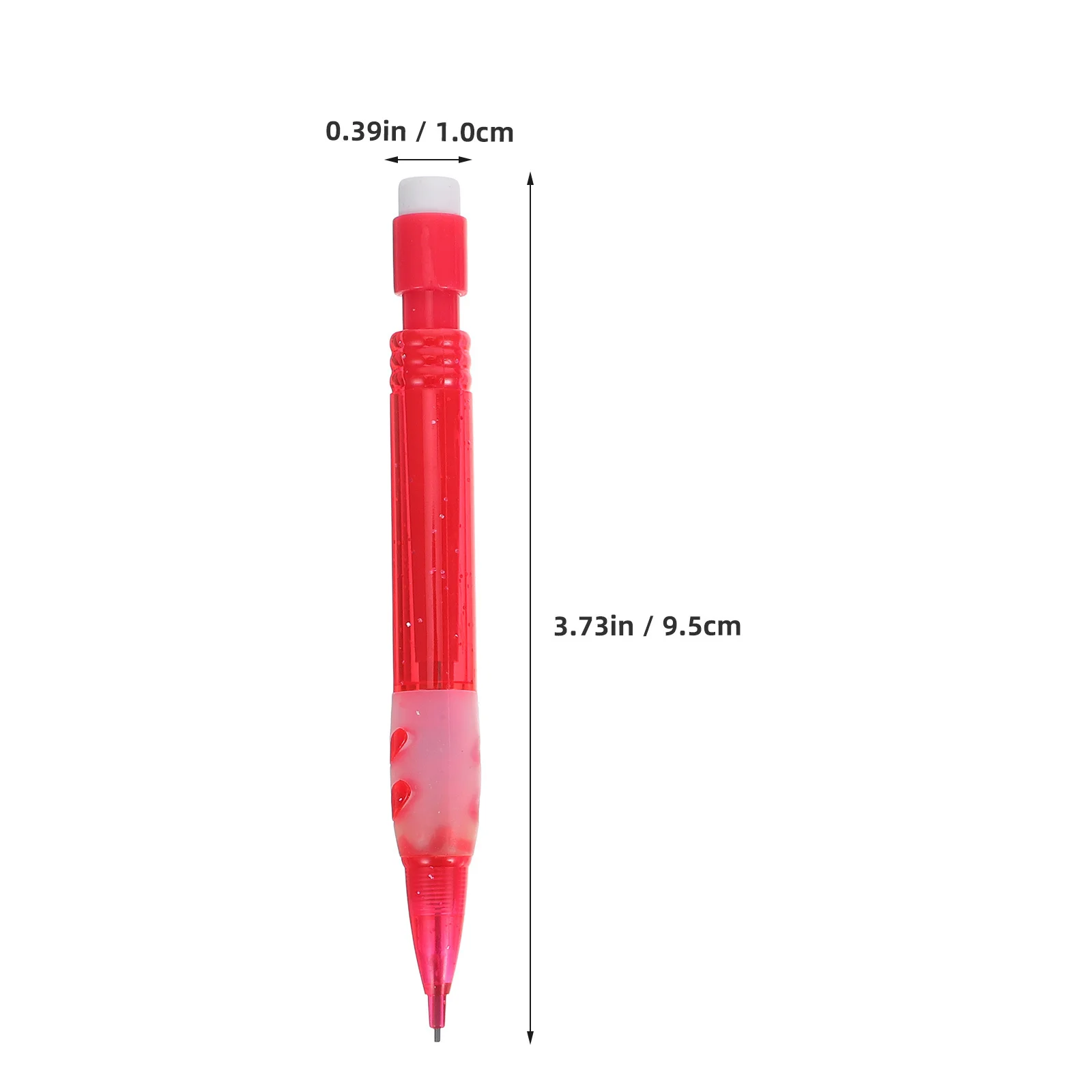 10pcs Mini Mechanical Pencils 0.7Mm Automatic Pencils Eraser Smooth Writing Plastic Pocket Pencil For School Office Kids