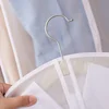 1/3/5pc Clothes Dust Cover Bag With Zipper Coat Plastic Hanging Storage Bag Household Space Saving Storage Organization For Home 4