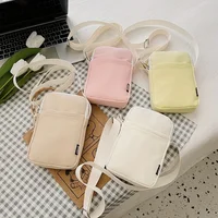 Sac messager à bandoulière Simple et décontracté, sac pour téléphone Portable pour femmes, sac à bandoulière Vertical pour clé de monnaie, carte bancaire, nouvelle mode 2