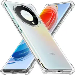 Shockproof Airbag Transparent TPU Protective Case for Honor X9c Smart (Clear)