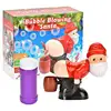 Bubble Machine for Kids Light Up Automatic Santa Shape Bubble Blower with Sound Funny Battery Powered Bubble Maker for Kids 6